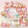 thumbnail image 2 of 8×6FT Mother's Day Background Happy Mother's Day Banner Pink Flowers Love Heart Photo Photography Props for Mother's Day Party Decoration, 2 of 6