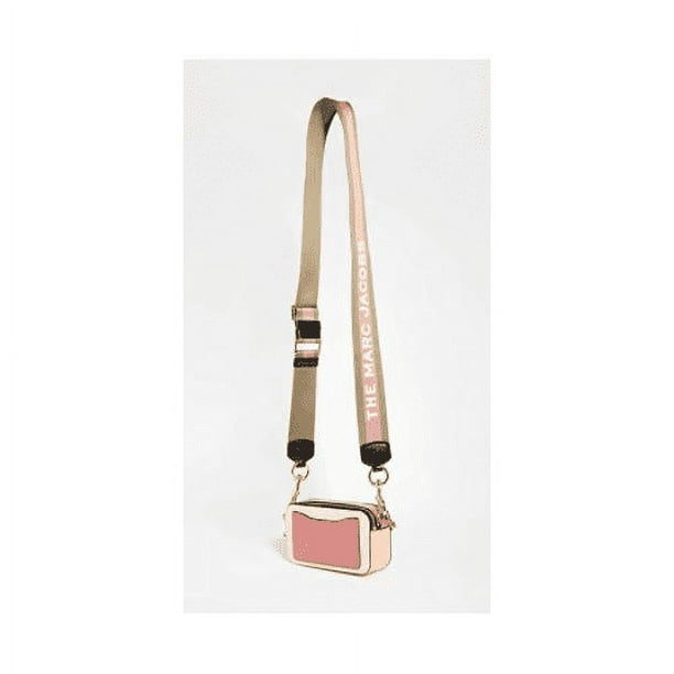 Marc Jacobs Women's Snapshot Bag, Rose Multi, Logo Emblem, Double