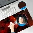 thumbnail image 2 of Large Gaming Mouse Pad Red Custom Mouse Pads,Mousepad with Anti-Slip Rubber Base and Stitched Edges Mouse Mat,Big Desk Pad for Computer Keyboard,Office Desk Mat for Desktop,31.5x15.7 Inches, 2 of 13