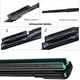 thumbnail image 3 of Escobillas limpiaparabrisas de coche universales de goma suave de doble capa sin marco y sin soporte, accesorios para limpiaparabrisas delantero, 3 of 5