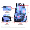 thumbnail image 2 of New Primary And Middle School Students Hot Stamping Schoolbag Animation Peripheral Backpack Satchel Pencil Bag Three-piece Set, 2 of 4