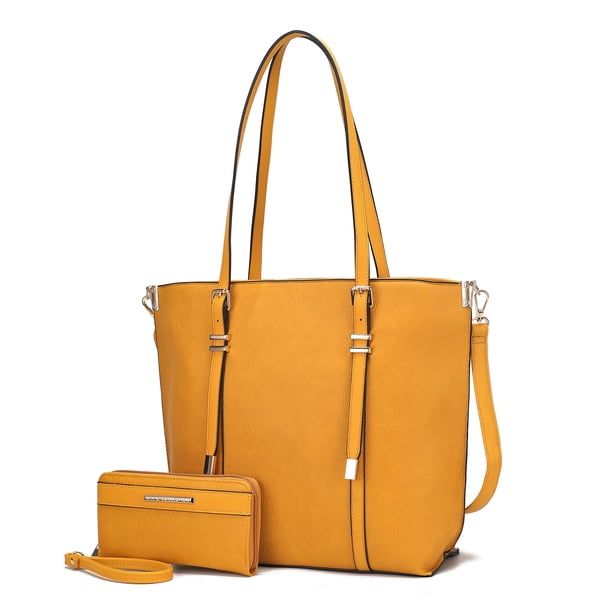 Bolso de cuero vegano para mujer - 2 piezas