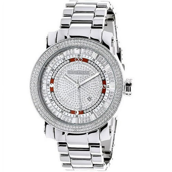 Mens Diamond Watch 0.12ctw of Diamonds by Luxurman