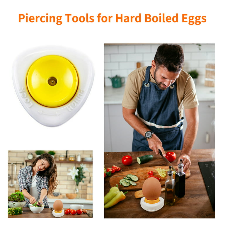 Egg Piercer for Hard Boiled Eggs Stainless Steel Egg Prickers Egg Separator