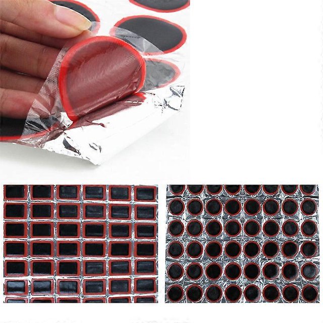 48Pcs/set 25mm Bicycle Tire Repair Rubber No Glue Bike Tyre Inner Puncture Patch