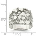 thumbnail image 3 of Sterling Silver Men's Nugget Ring QR4451, 3 of 5
