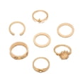 thumbnail image 2 of Fiudx Anillos Bohemios, Conjunto Geométrico Abierto de 7 Piezas, Joyería Única de Estilo Hip Hop, Accesorio de Moda, Perfecto para Cualquier Ocasión, Regalo Especial para Mujeres y Niñas., 2 of 6