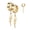Gold, variant on BodyJewelryOnline 20G Dangle Lightning Bolt Earring Surgical Steel Huggie Cartilage Piercing Unisex