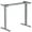 Grey, variant on Gymax Dual-Motor Stand up Desk Frame Workstation Base w/ Adjustable Width & Height White