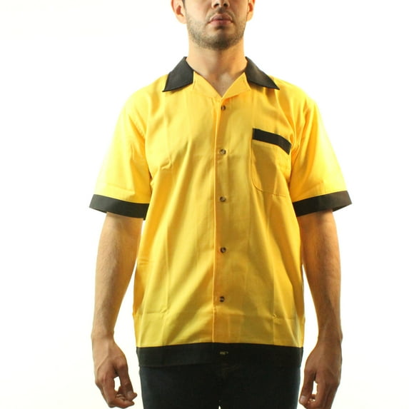 The Big Bang Theory Wesley Crushers Polo Bowling Team Logo Men's Yellow Shirt