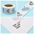 thumbnail image 4 of 1 Inch Thank You Stickers Self-Adhesive Kraft Paper Gift Tag Stickers Adhesive Labels for Presents Packing Bags with Word Thank you For your ORDER White Sticker: 25mm about 500pcs/roll, 4 of 6