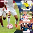 thumbnail image 4 of pitrice PU Standard Size 5 Soccer Ball For Football Training Match Unique Appearance Size 5 Machine-Stitched red, 4 of 6