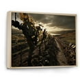 thumbnail image 2 of Designart "Vineyard Tapestry Scenic Splendor" Landscapes Floater Framed Canvas Wall Art, 2 of 7