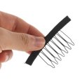 thumbnail image 3 of OUNONA Wig Clip with Safety Pins 7Teeth Design Stainless Steel Prevent Slippage 50pcs Black, 3 of 5