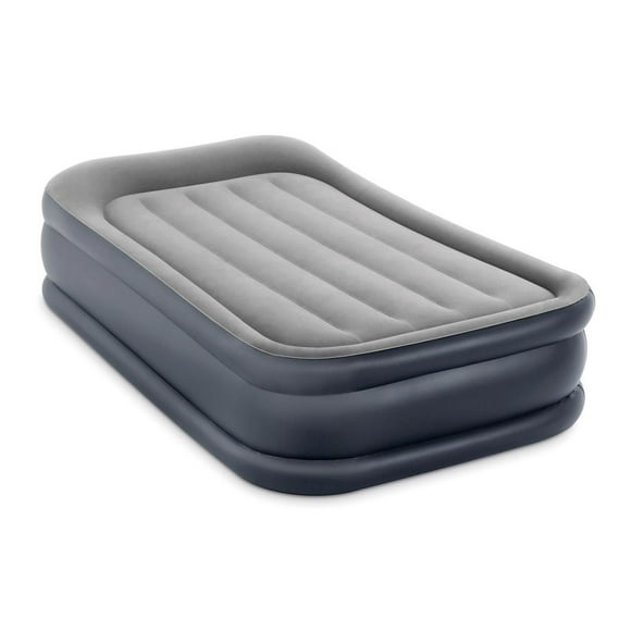 INTEX Dura-Beam® Deluxe Pillow Rest Raised Air Mattress, 16.5in. Twin, with Fiber-Tech® Construction