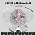thumbnail image 2 of HARPPA Electric Baby Swing for Infants, Motorized Infant Swing, Bluetooth Remote Control, Gray, 2 of 7