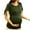 Army Green, variant on Maternity Tops Short Sleeve Breastfeeding Shirt Short Sleeve Side Ruched Pregnancy Top Side Tie Bow Women Maternity Shirt