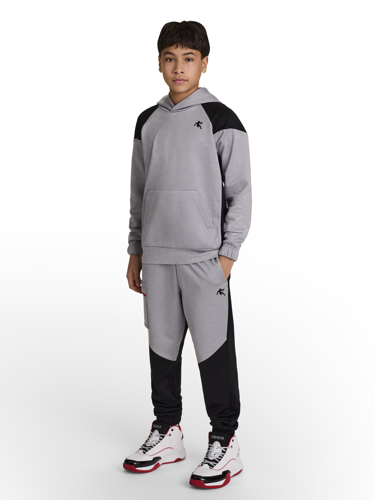 AND1 Boy's Athletic Back Court Jogger, Sizes 4-18