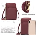 thumbnail image 3 of myfriday Bolso pequeño para teléfono celular para mujer, mini bolso de hombro con ranuras para tarjetas de crédito, 3 of 5