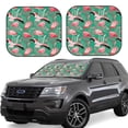 thumbnail image 1 of Balery Tropical Flamingo Parasol para parabrisas de coche de 2 piezas | Parasol plegable para parabrisas delantero de coche para la mayoría de sedanes-Medium, 1 of 6