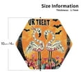 thumbnail image 2 of Leather Coasters with Heat-resistant for Drinks, Halloween Flamingos -标题2 Hexagon, 2 of 5