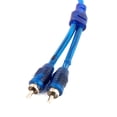thumbnail image 6 of REGALWOVEN 5 Pcs Car Audio 1 RCA Female to 2 RCA Male Y Splitter Cable Wire Adapter Connector Blue, 6 of 6