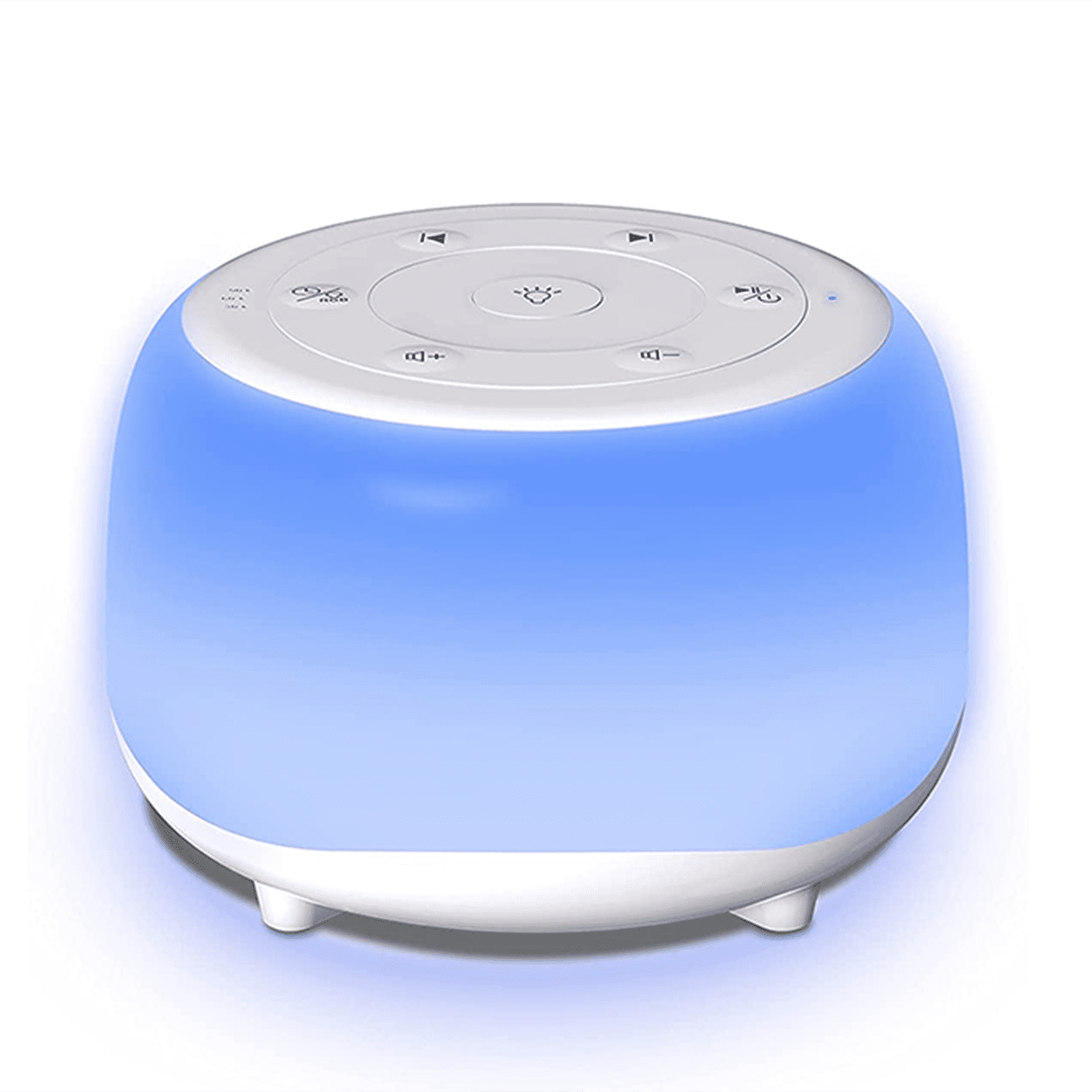 Andoer Desktop White Noise Machine Sleep Sound Machine for Baby Sleep Soother 7 Colors Night Lights 34 Soothing Sounds 32 Levels Adjustable 30min/60min/90min Timer Built-in Battery