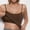 Coffee, variant on Womens Camisole with Built in Bra Cotton Tank Tops Fitted Tank Tops Gauze Tank Tops Wide Strap Ribbed Tank Double Lined Tank Tops Sleeveless Tunic Tops for Women Brown