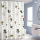 thumbnail image 1 of Cortina de Ducha Gruesa para Baño, Resistente Al Agua, con Barra, Tela Impermeable, Sin Perforaciones, 1 of 6