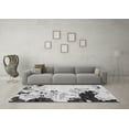 thumbnail image 3 of Ahgly Company Indoor Round Abstract Gray Modern Area Rugs, 8' Round, 3 of 4