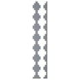 thumbnail image 6 of Ekena Millwork 47"H x 1/8"T Gypsum Adjustable Acrylic Decorative Slat Wall Panel Kit, Gold Mirror (contains 14 Slats + 1 Straight Edge Starter Slat), 6 of 11