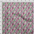 thumbnail image 4 of oneOone Georgette Viscose Fuschia Pink Fabric Birds Craft Projects Decor Fabric Printed By The Yard 42 Inch Wide, 4 of 4