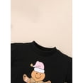 thumbnail image 4 of Kid Baby Spring Autumn Pullover Long-Sleeved O-Neck Letter Gingerbread Man Print Sweatshirt for Boys Girls, 4 of 8
