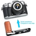 thumbnail image 2 of Stylish Pearwood Hand Grip L Shaped Compatible with X T50 Cameras for Comfortable Photography, 2 of 5