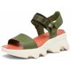 thumbnail image 1 of Sandalia Alta con Tira en Y Kinetic Impact para Mujer SOREL, Verde, Talla 9, 1 of 7
