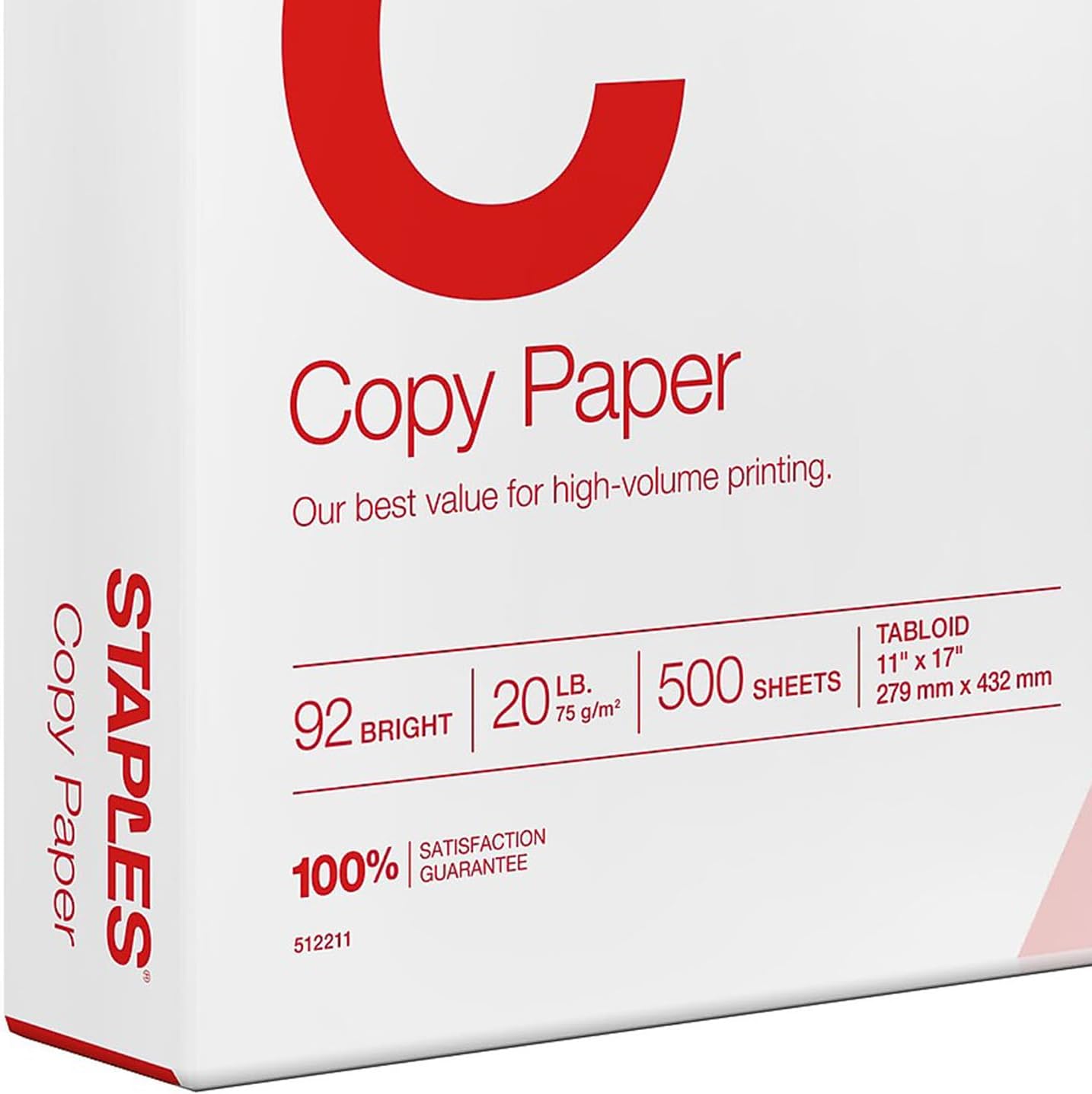 Staples 11 x 17 Inch Copy Paper, 20 lb, 500 Sheets photo 4