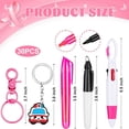 thumbnail image 2 of czcpp-Mini Highlighter Nurse Pens for Badge Reel Pen Include 6 Tip Highlighter 6 Permanent Marker Pen and 6 Retractable Ball Pen with 6 Nursing Keychain Clip Christmas Gift (30pcs), 2 of 4