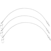 Eagle Claw Clear/Bright Heavy Duty 6" Wire Leaders 3-Pack - 30 lb Test
