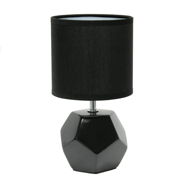 Simple Designs Round Prism Mini Table, Cylinder Crystal Table Lamp With Prisms