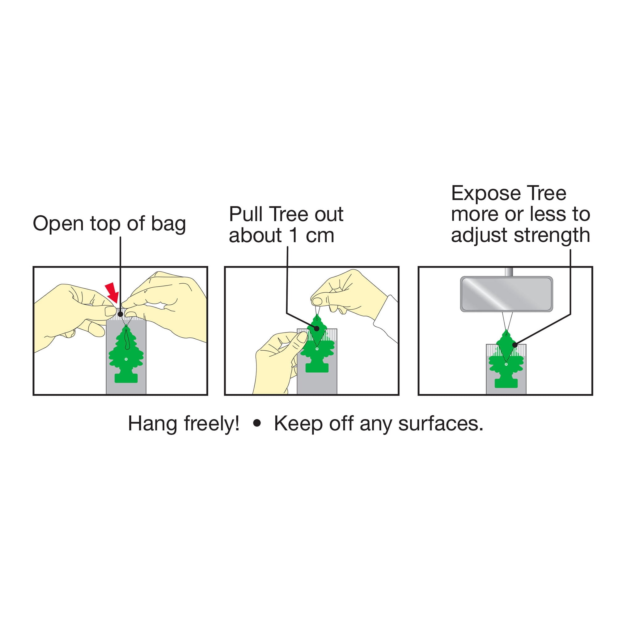 Little Trees Auto Air Freshener, Hanging Card, Black Ice, 1-Pack