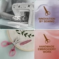 thumbnail image 3 of Small Travel Craft Scissors Set for Sewing Embroidery Paper Cutting Knitting Stainless Steel High Precision Sharp Tip Safety Cases, 3 of 7