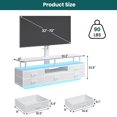 thumbnail image 7 of Afuhokles TV Stand with Mount for 32/55/65/70 inch TVs with Power Outlets and Storage, Entertainment Center with Storage for Living Room, White, 7 of 7