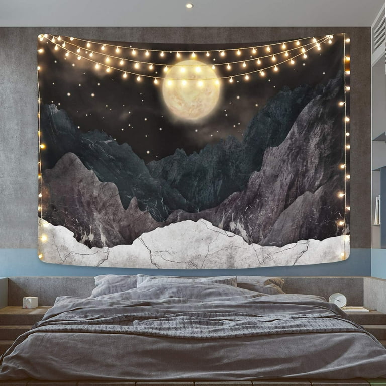 Moon and stars discount tapestry