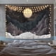 thumbnail image 2 of Tapiz Luna Estrellas Tapices Noche Cielo estrellado Tapiz Naturaleza Tapiz Paisaje Montaña Tapiz Colgante de pared para habitación Ormromra WMZL-1008-2, 2 of 7