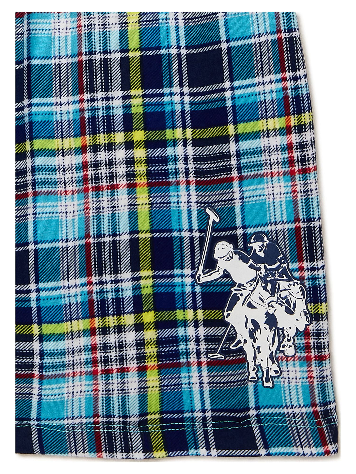U.S. Polo Assn. Boys Short Sleeve Tee and Shorts Pajama Set, 2-Piece, Sizes 4-18