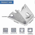 thumbnail image 2 of 12 Pcs Freezer Shelf Clip Stainless Steel Fridge Shelf Support Commercial Refrigerator Shelf Clips 1.5 Mm Thicken Freezer Shelf Brackets Silver Cooler, 2 of 5