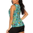 thumbnail image 3 of Fotbe Trucks And Excavators Blusas Sin Mangas para Mujer – Estilo Casual, Corte Suelto, Slim-Fit, Cuello Redondo Deportivo, Tops de Verano para Gimnasio y Yoga-XX-Large, 3 of 7