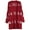 Red, variant on Cogild Women's Christmas Tree Cardigans for Womens V-Neck Long Sleeve Open Front Cardigans Knitted Chrastmas Sweaters for Womens Cardigan for Festive Christmas