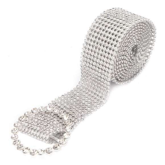 Rhinestone Belt Decoration, Durable Fashion Women Rhinestone Belt Crystal Belt Rhinestone Waistband Flexible for Party Wedding for Friends