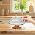 thumbnail image 6 of Microwave Plate Cover, Transparent Anti-Splatter Lid with Steam Vents & Handle, Oil Proof, Includes Base, Fits Most Plates, Easy to Clean, 6 of 6
